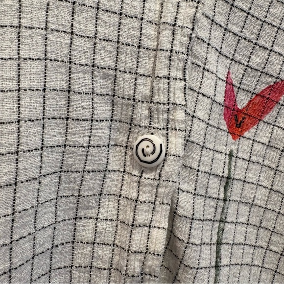 Vintage Play Alegre Hand painted Button Up Blouse - Size Small - Picture 4 of 7